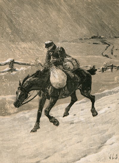 The Christmas Postman by John Charles Dollman